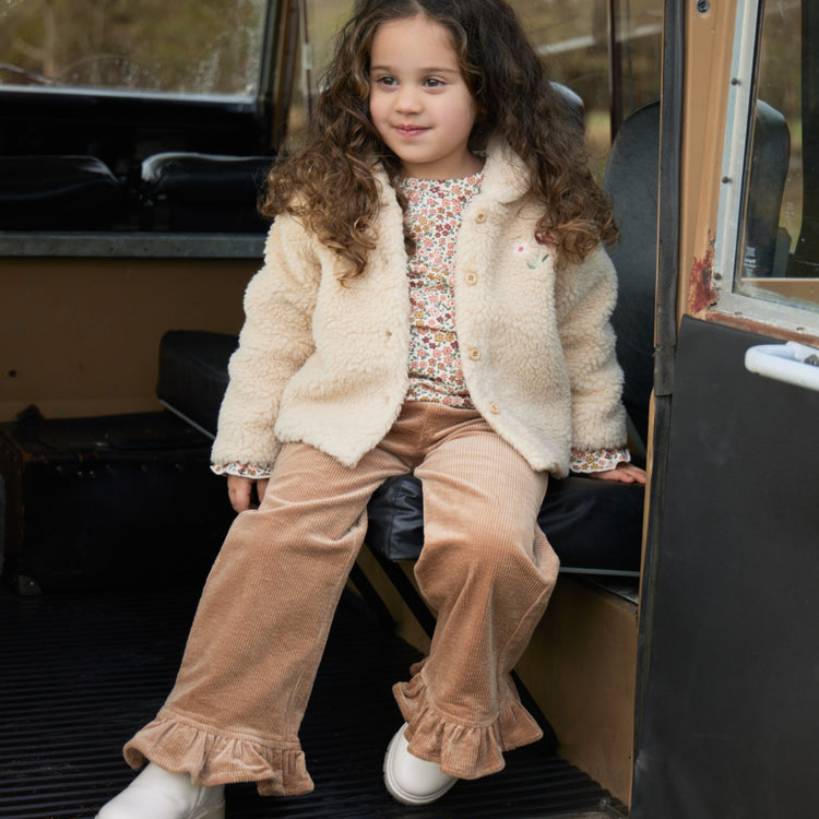 LITTLE DUTCH. Teddy cardigan Vanilla