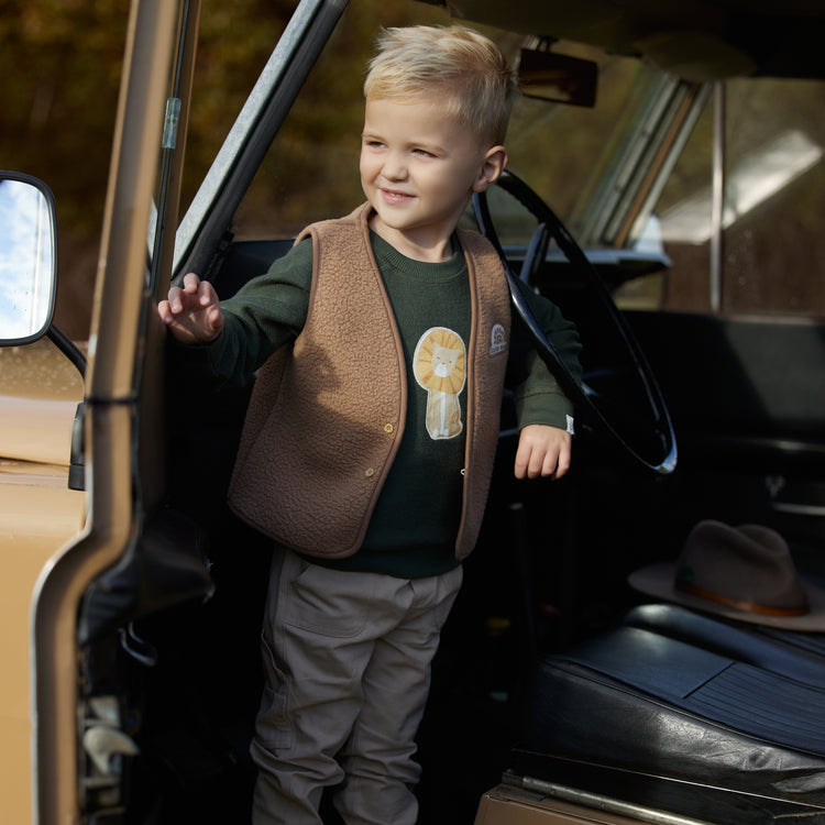 LITTLE DUTCH. Gilet Mudstone