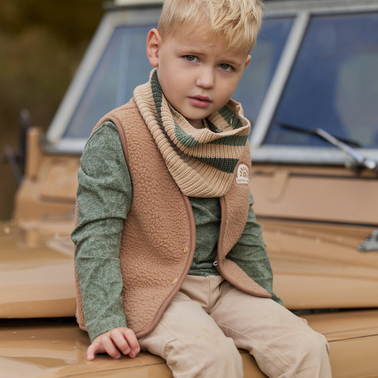 LITTLE DUTCH. Gilet Mudstone