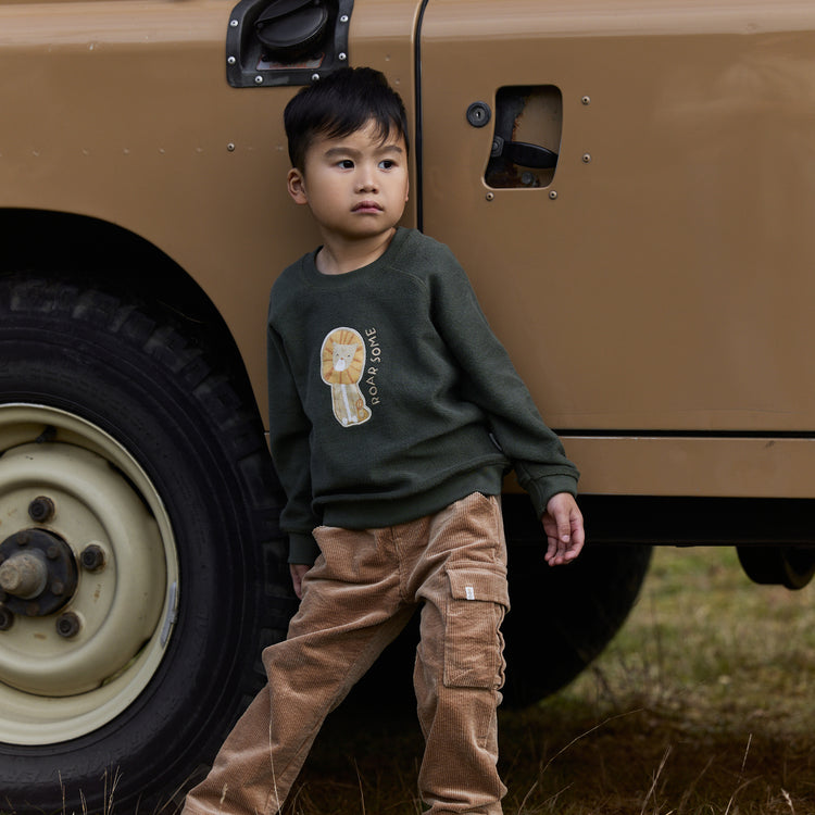 LITTLE DUTCH. Trousers Mudstone