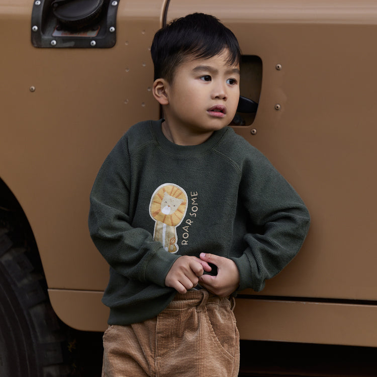 LITTLE DUTCH. Trousers Mudstone