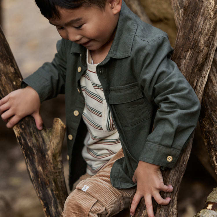 LITTLE DUTCH. Trousers Mudstone