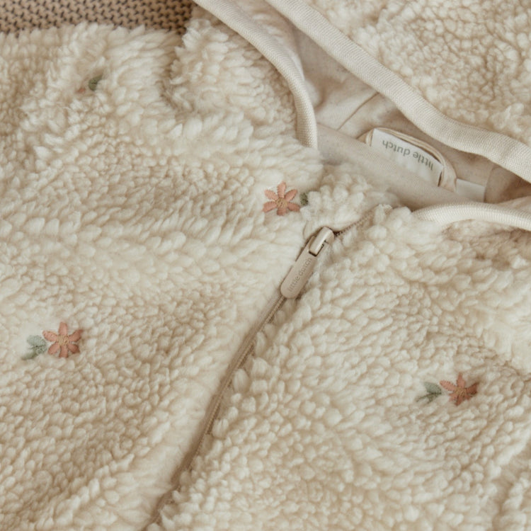 LITTLE DUTCH. Ολόσωμο φορμάκι εξόδου teddy Sand Flowers