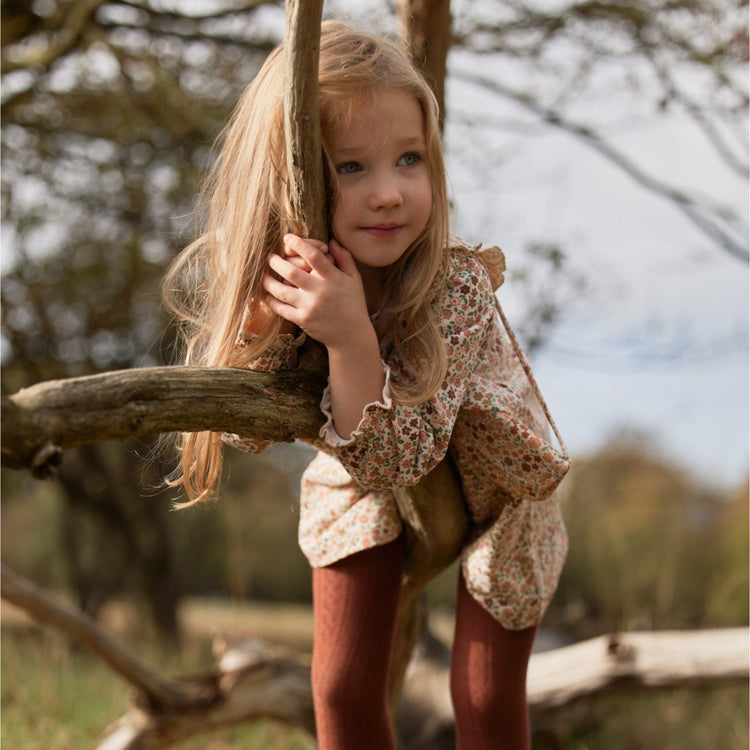 LITTLE DUTCH. Dress long sleeves Safari Flowers