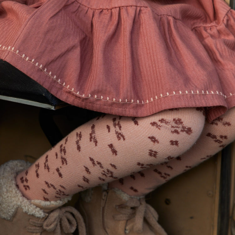 LITTLE DUTCH. Dress long sleeves Deep Berry