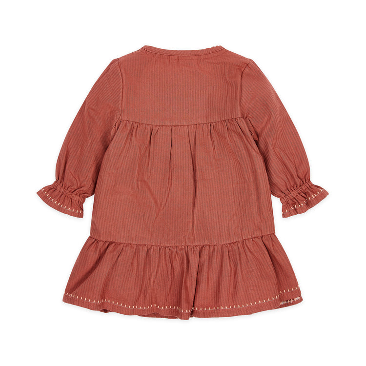 LITTLE DUTCH. Dress long sleeves Deep Berry