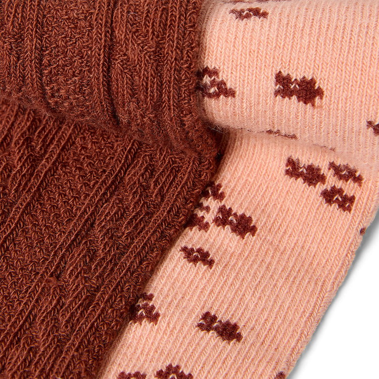 LITTLE DUTCH. Tights 2-pack Safari Friends Multi