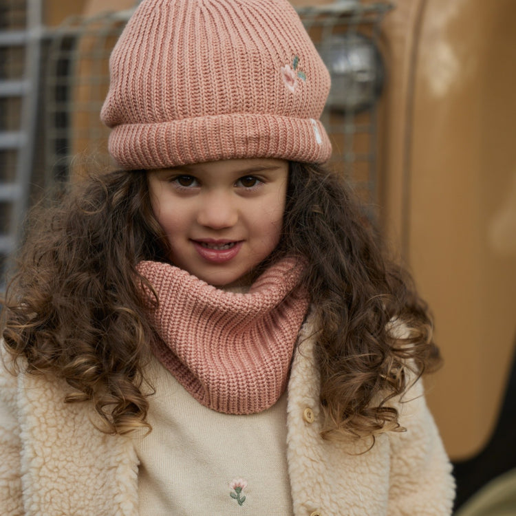 LITTLE DUTCH. Πλεκτό σκουφάκι Deep Pink - Νο 2 (92/104)