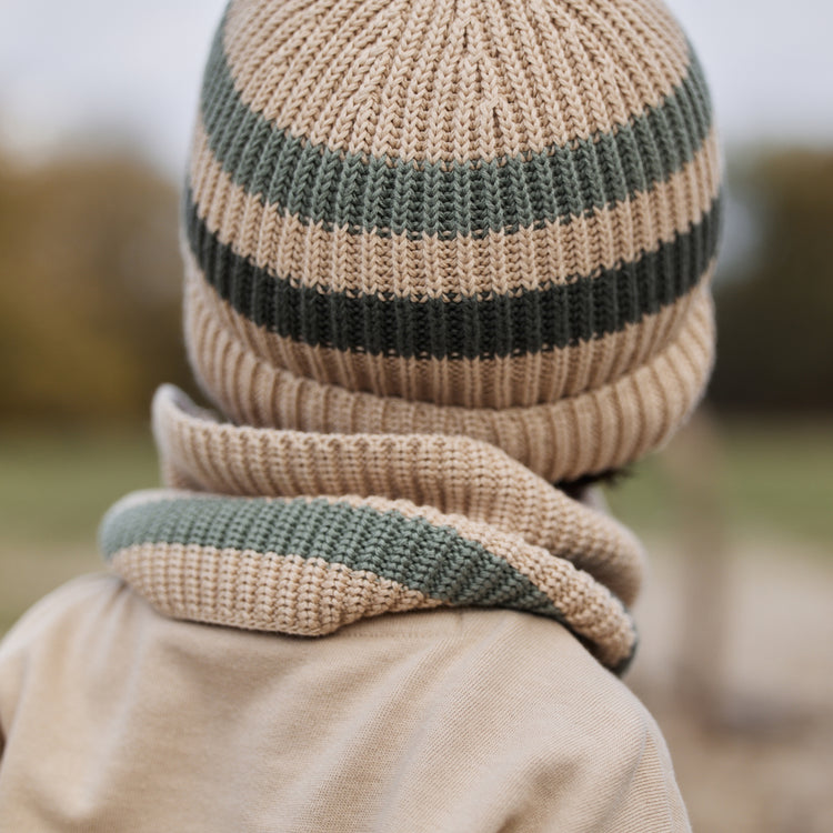 LITTLE DUTCH. Knitted hat Warm Taupe