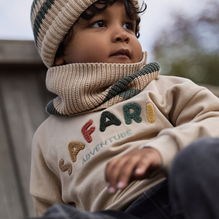 LITTLE DUTCH. Knitted hat Warm Taupe