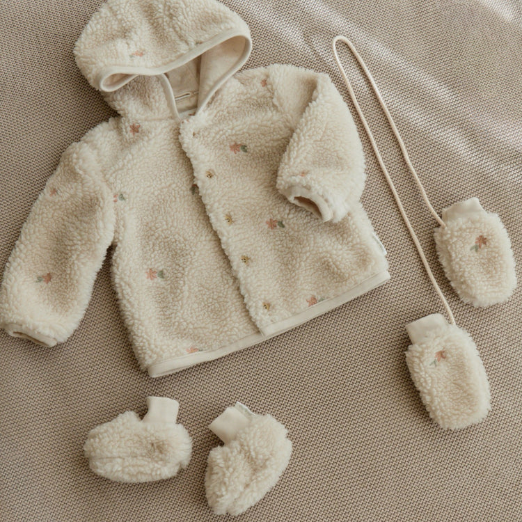 LITTLE DUTCH. Γαντάκια teddy Sand Flowers