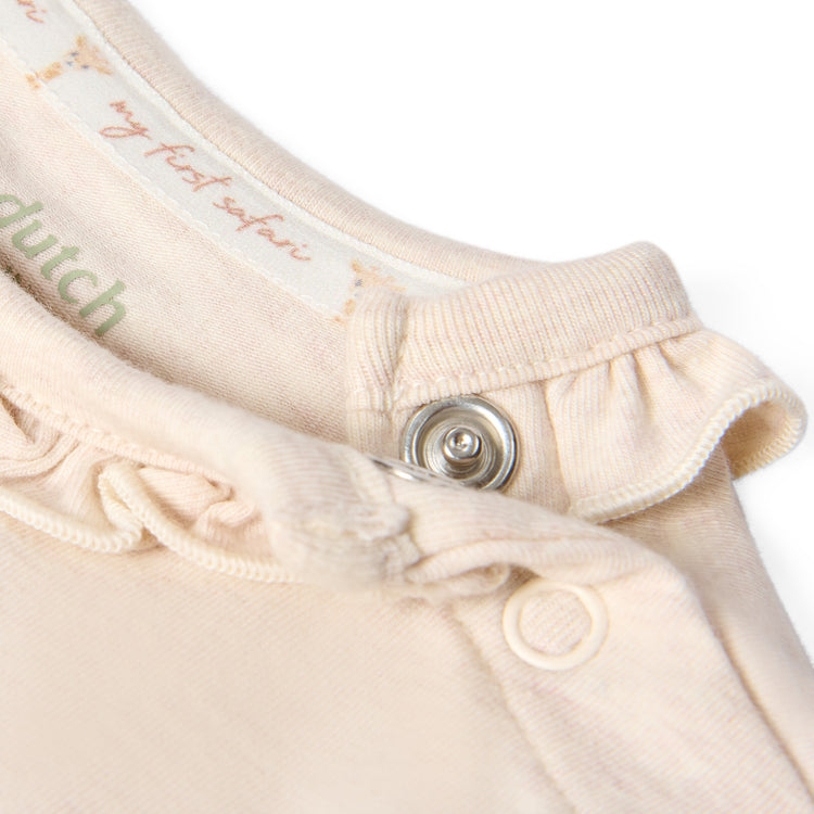 LITTLE DUTCH. Wrap romper long sleeve Vanilla melee
