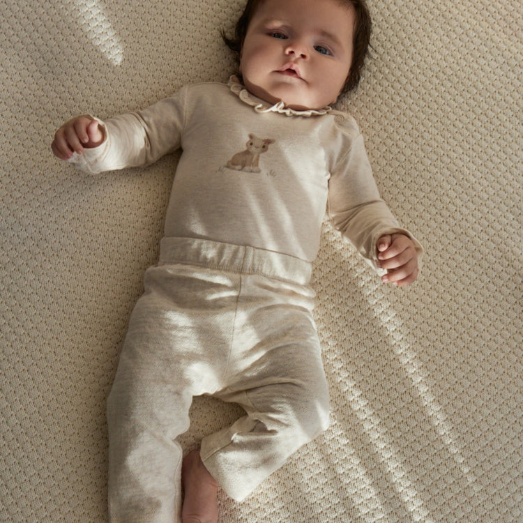LITTLE DUTCH. Wrap romper long sleeve Vanilla melee