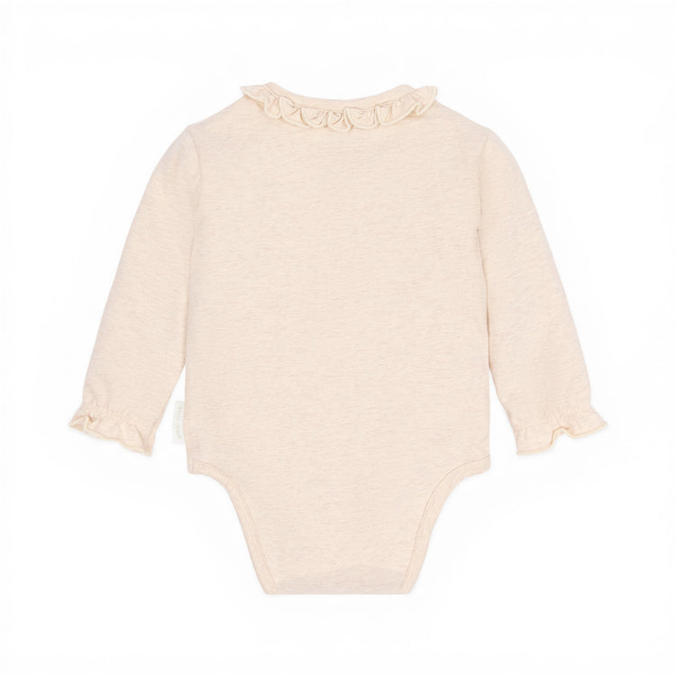 LITTLE DUTCH. Wrap romper long sleeve Vanilla melee