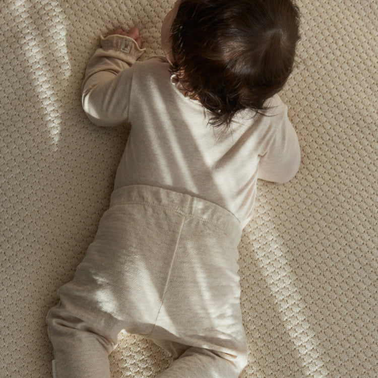 LITTLE DUTCH. Wrap romper long sleeve Vanilla melee