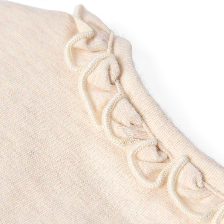 LITTLE DUTCH. Wrap romper long sleeve Vanilla melee
