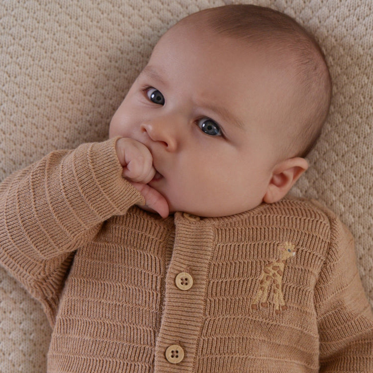 LITTLE DUTCH. Ζακέτα πλεκτή Soft Tan