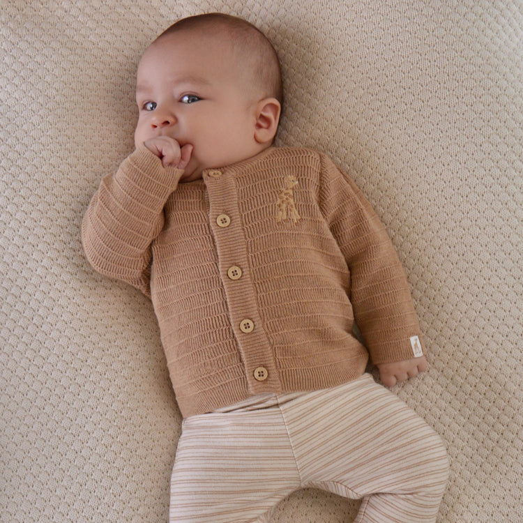 LITTLE DUTCH. Ζακέτα πλεκτή Soft Tan