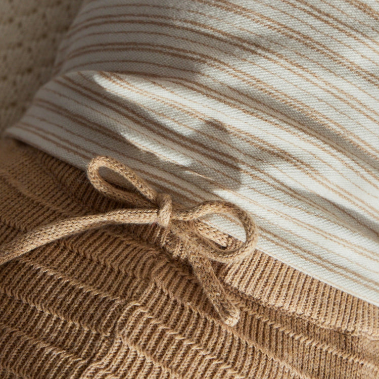 LITTLE DUTCH. Knitted pants Soft Tan