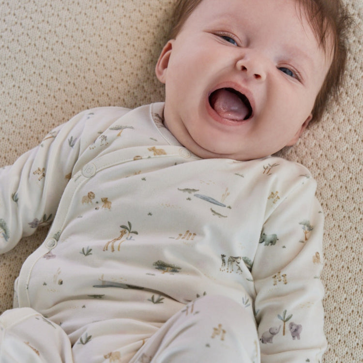 LITTLE DUTCH. One-piece wrap suit Little Safari
