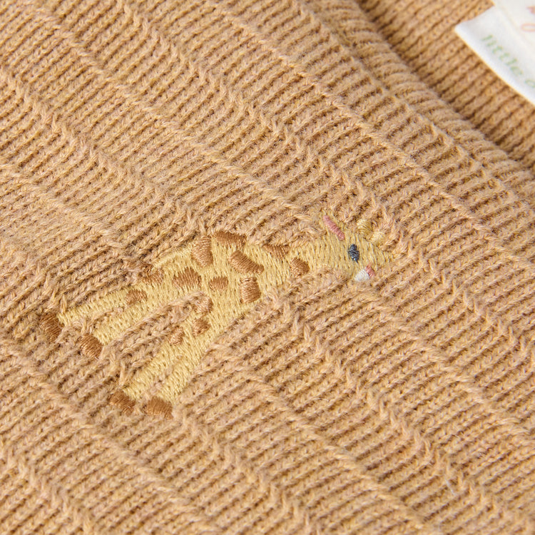 LITTLE DUTCH. Knitted playsuit Soft Tan