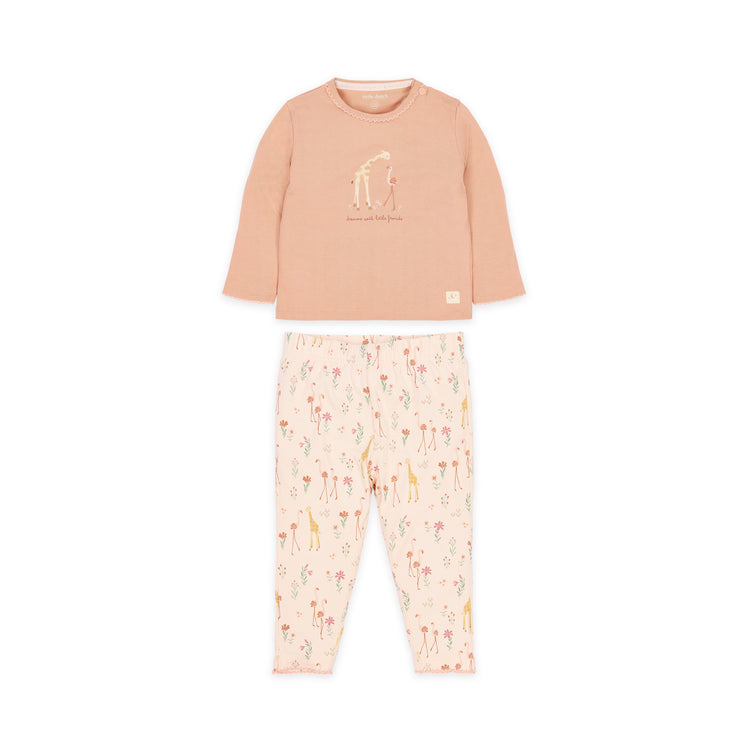 LITTLE DUTCH. Two-piece Pyjamas Safari Flamingo