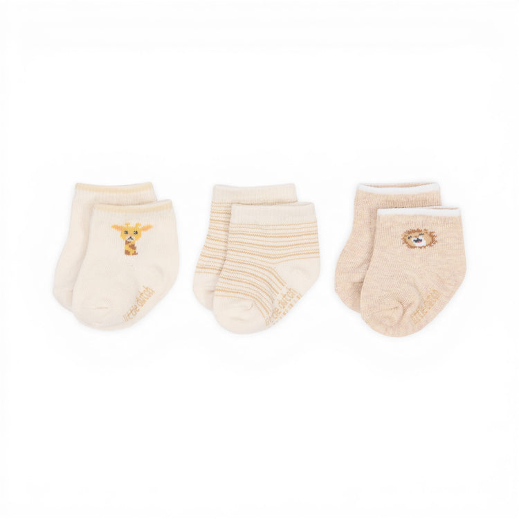 LITTLE DUTCH. Socks 3-pack Little Safari Newborn Multi