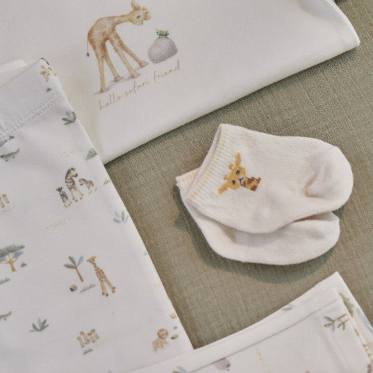 LITTLE DUTCH. Socks 3-pack Little Safari Newborn Multi