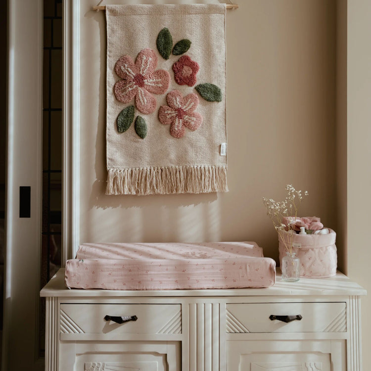 LITTLE DUTCH. Καλάθι αλλαξιέρας καπιτονέ μικρό Pure Blossom