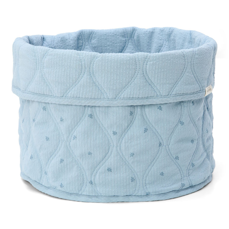 LITTLE DUTCH. Καλάθι αλλαξιέρας καπιτονέ μεγάλο Pure Denim Blue