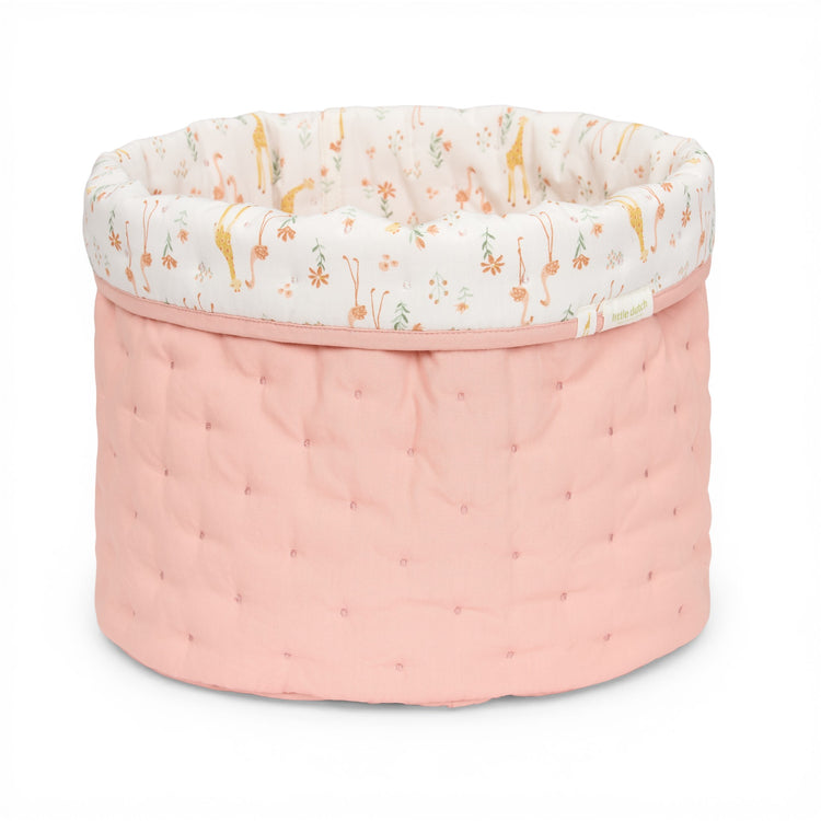 LITTLE DUTCH. Καλάθι αλλαξιέρας καπιτονέ μεσαίο Blooming Safari