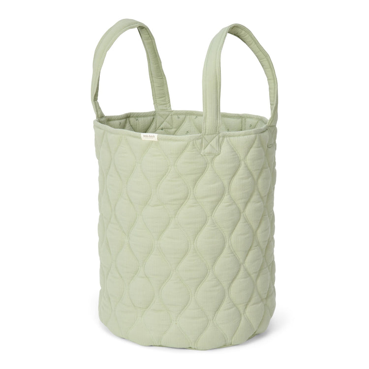 LITTLE DUTCH. Storage basket with handles large Pure Sage