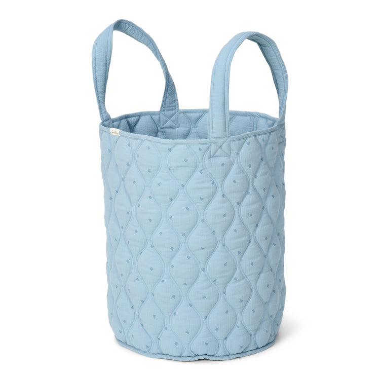 LITTLE DUTCH. Storage basket with handles large Pure Denim Blue