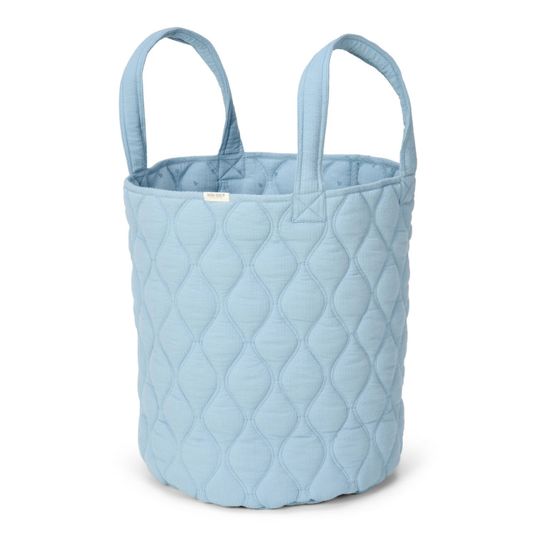 LITTLE DUTCH. Storage basket with handles large Pure Denim Blue