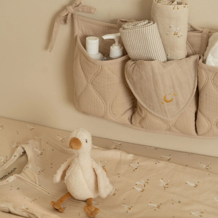 LITTLE DUTCH. Υφασμάτινες θήκες οργάνωσης καπιτονέ Pure Soft Beige