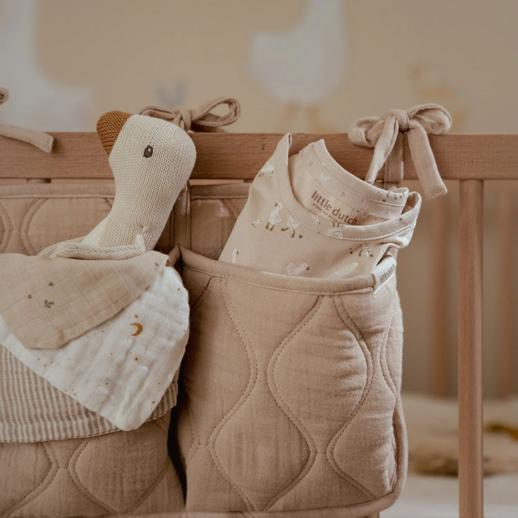 LITTLE DUTCH. Υφασμάτινες θήκες οργάνωσης καπιτονέ Pure Soft Beige