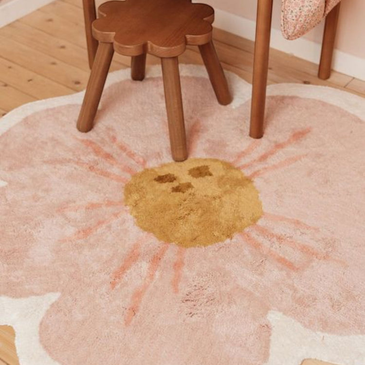 LITTLE DUTCH. Carpet Flower shape with latex backing