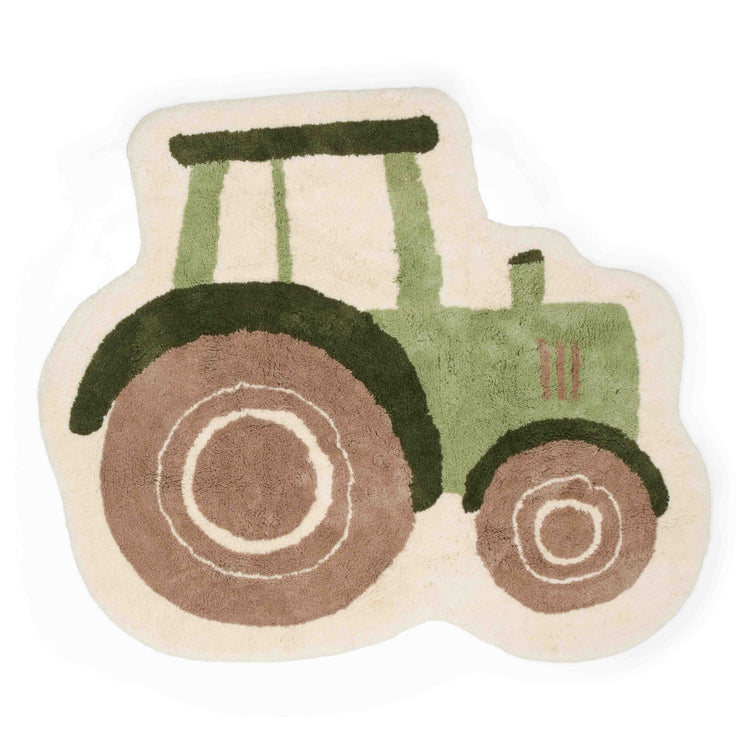 LITTLE DUTCH. Carpet Tractor shape with latex backing