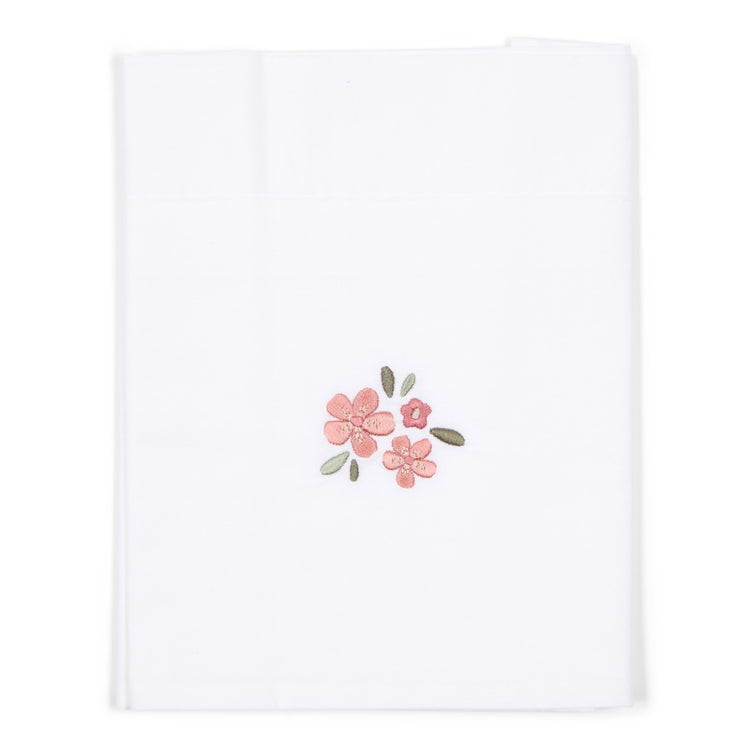 LITTLE DUTCH. Cot sheet Embroidered Fairy Flowers