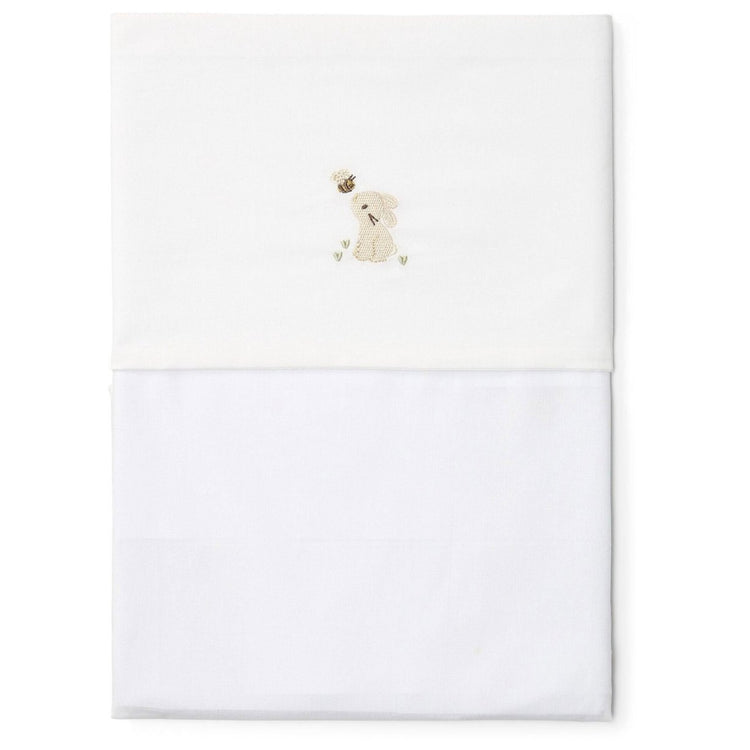 LITTLE DUTCH. Σεντόνι με κέντημα Baby Bunny 110x140