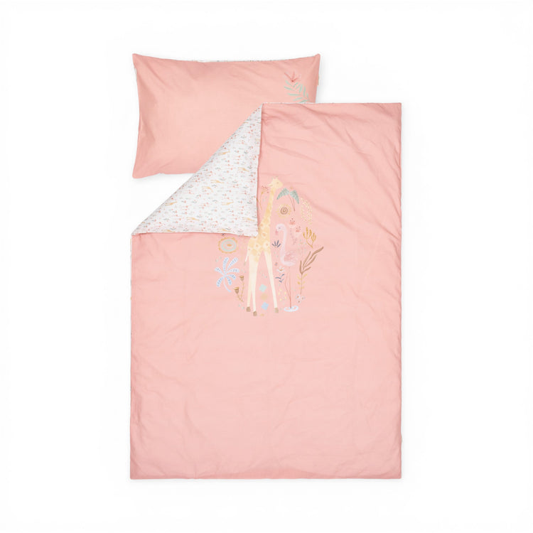 LITTLE DUTCH. Cot bed duvet cover Blooming Safari 100x140