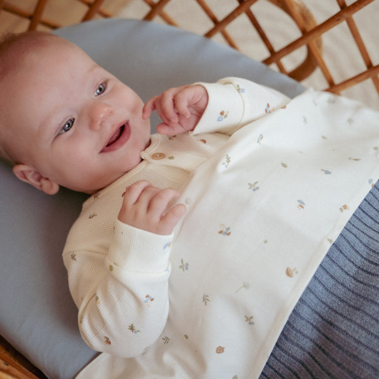 LITTLE DUTCH. Fitted cot sheet Pure Denim Blue