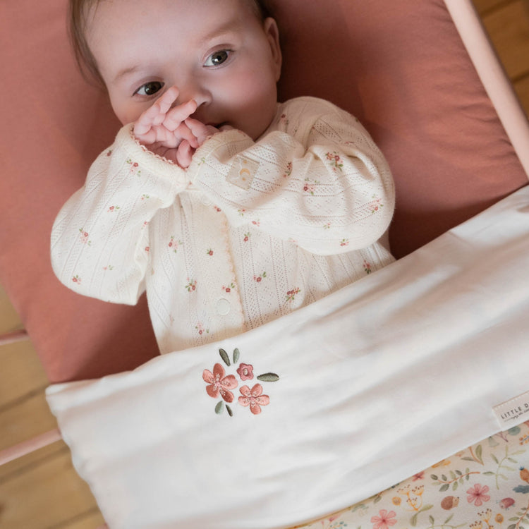 LITTLE DUTCH. Fitted cot sheet Pure Pink Blush