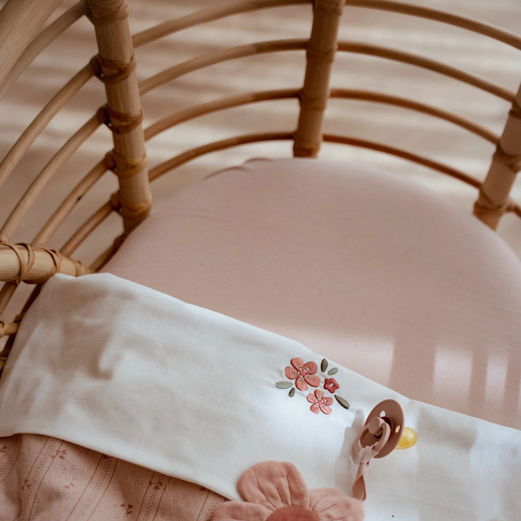 LITTLE DUTCH. Fitted cot sheet Pure Blossom