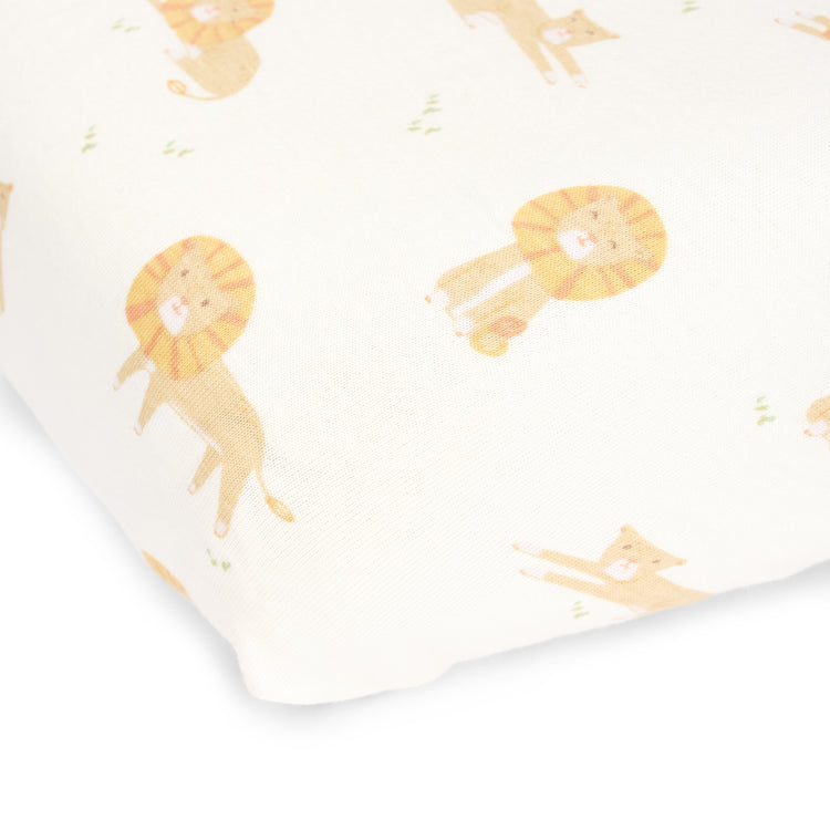 LITTLE DUTCH. Fitted sheet Safari Leo 40x80