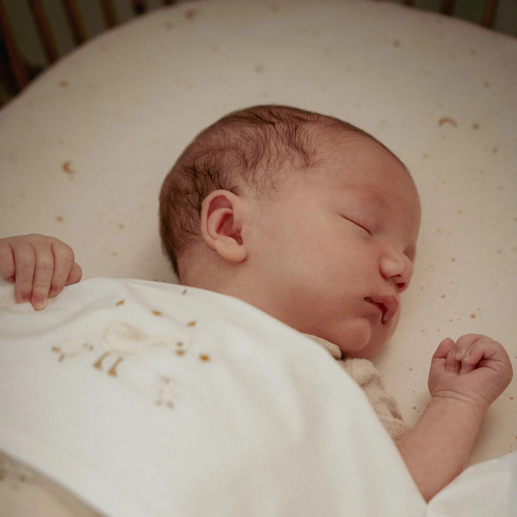 LITTLE DUTCH. Fitted bassinet sheet Moon & Stars