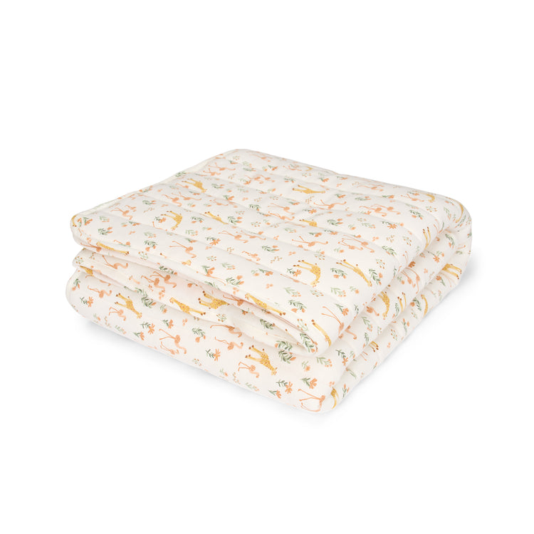 LITTLE DUTCH. Winter quilted blanket Blooming Safari 70x100