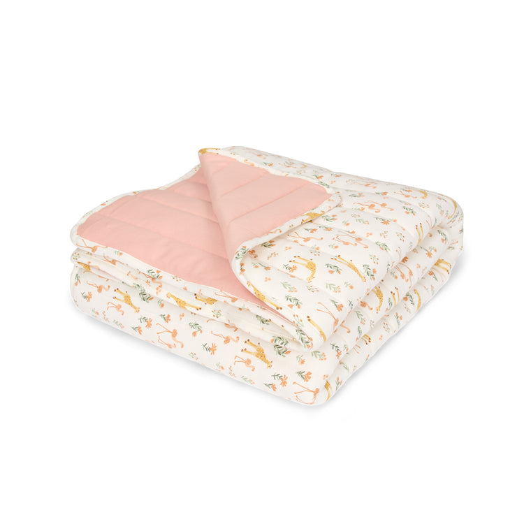 LITTLE DUTCH. Winter quilted blanket Blooming Safari 70x100
