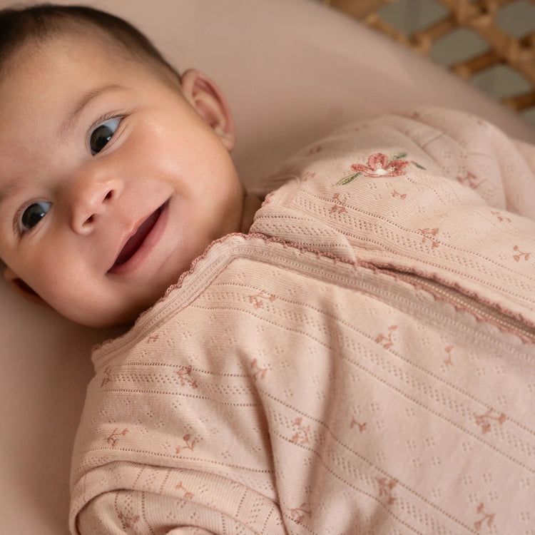 LITTLE DUTCH. Winter sleeping bag jacquard Pure Blossom 70cm