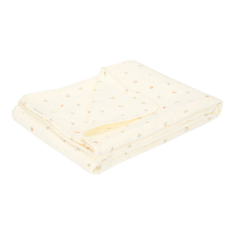 LITTLE DUTCH. Cot summer blanket muslin Forest Treasures